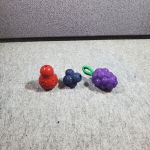 Dog Toys: Nylabone Chew Cone, Power Play Crazy Ball, Outward Hound Dental Grape